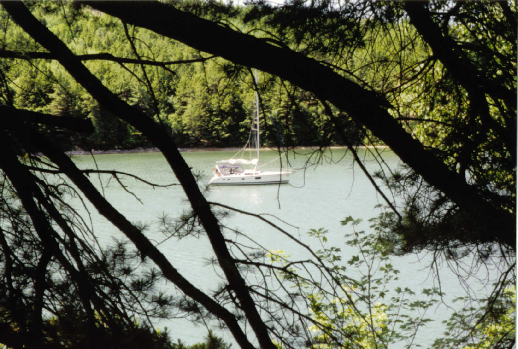 boat at anchor